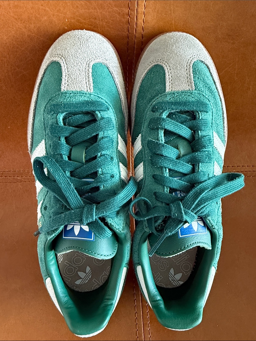 Adidas Samba OG sneakers in the "Collegiate Green" colorway Sz 5.5 - Picture 6 of 11